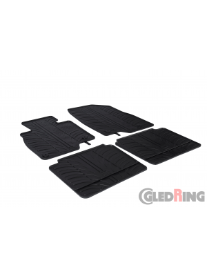 Original Gledring Passform Fußmatten Gummimatten 4 Tlg.+Fixing - Mazda 6 2012->